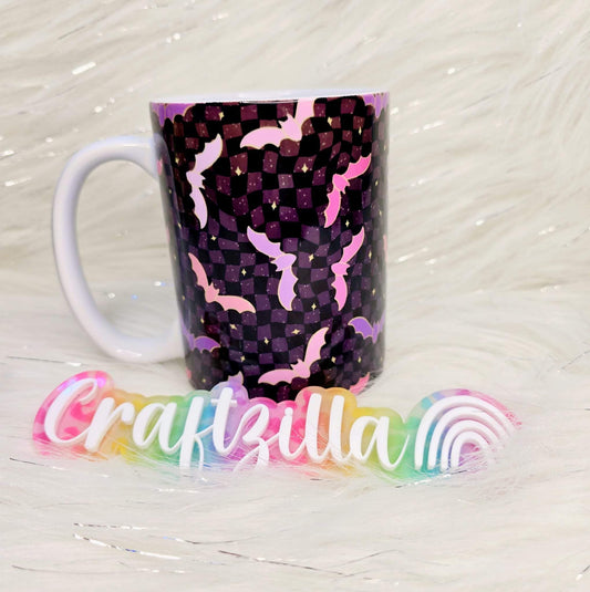 Pastel goth bats drinkware