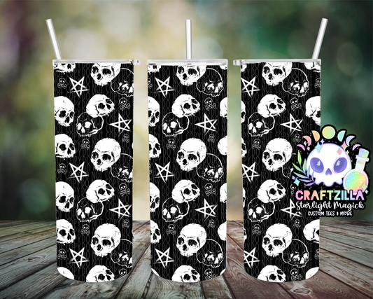 Monochrome Skellies Drinkware