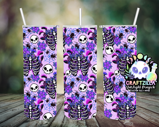 Skellie Ribcage (Purple) Drinkware