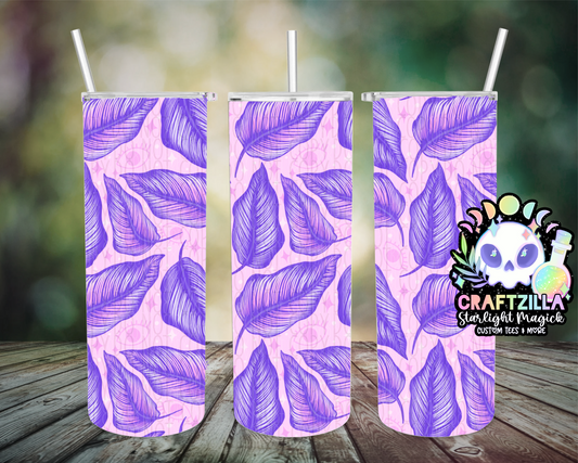 White Star Leaves (Pastel) Drinkware