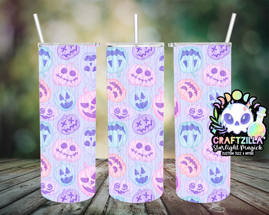 Pastel Jack-o-lanterns Drinkware