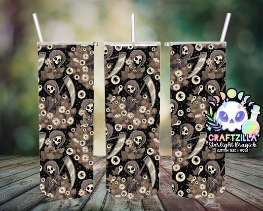 Floral Grim Reaper (Dark) Drinkware