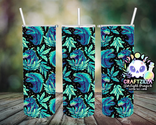 Fierce Dinos (Green) Drinkware