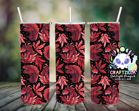 Fierce Dinos (Red) Drinkware