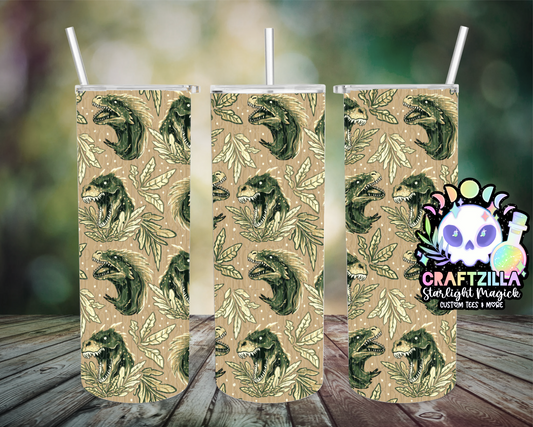 Fierce Dinos (Tan) Drinkware